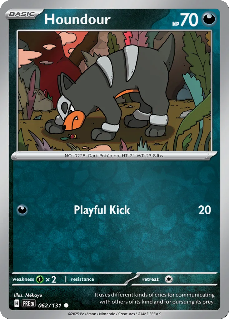 Houndour 062/131 Prismatic Evolutions (Reverse holo)