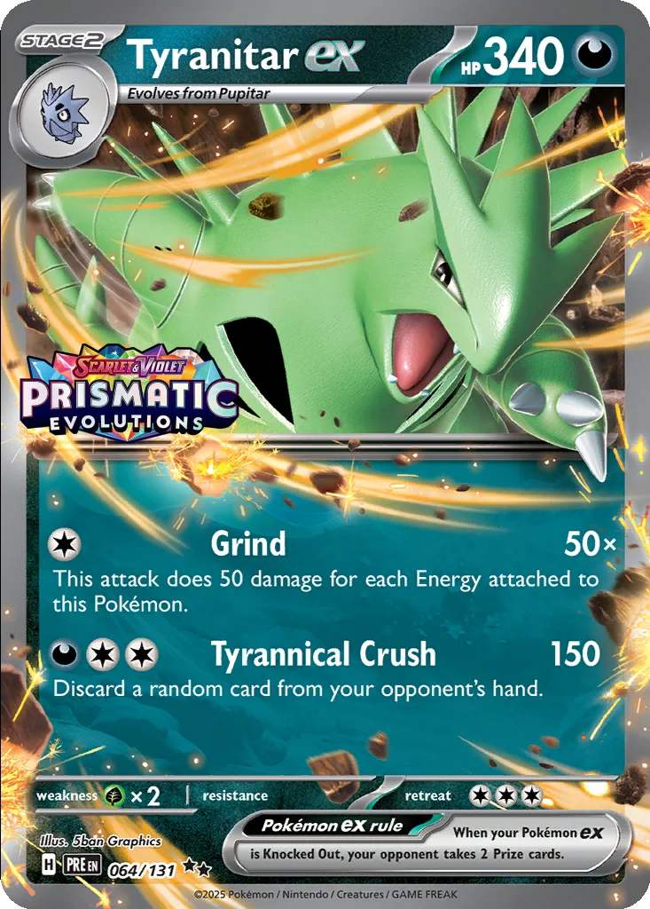 Tyranitar ex 064/131 Prismatic Evolutions (Expansion Stamp)