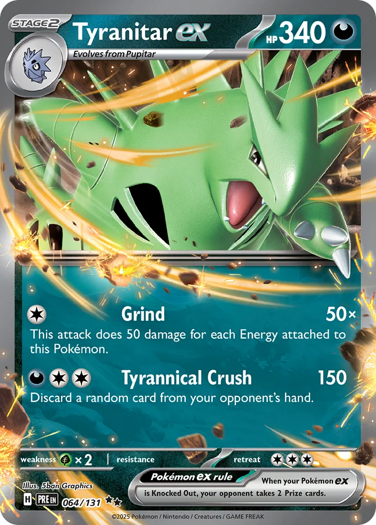 Tyranitar ex 064/131 SV: Prismatic Evolutions (Holo)