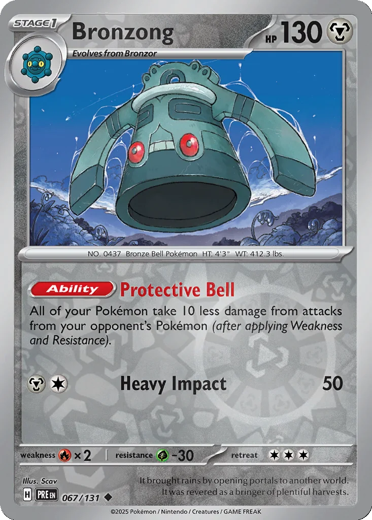 Bronzong 067/131 SV: Prismatic Evolutions (Reverse holo)