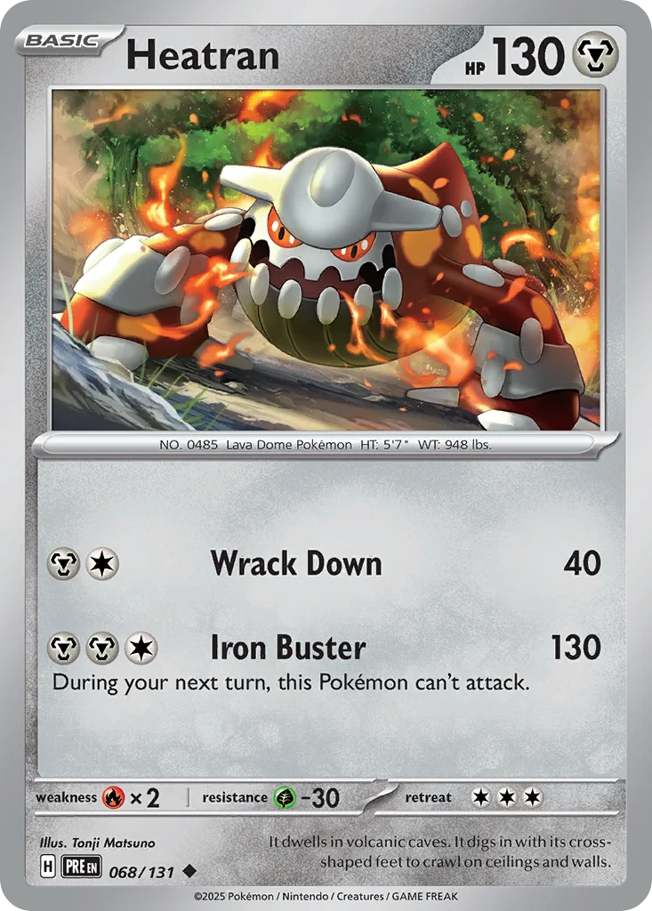 Heatran 068/131 SV: Prismatic Evolutions (Normal)