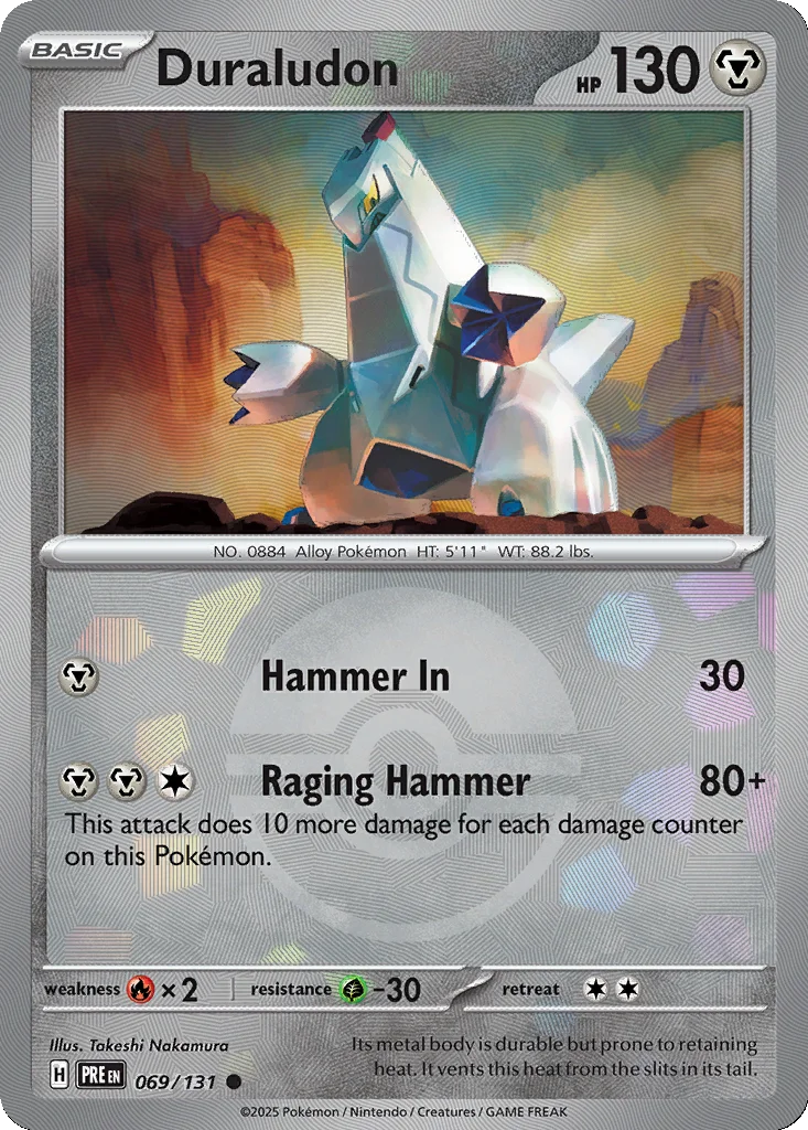 Duraludon 069/131 Prismatic Evolutions (Poké Ball holo)