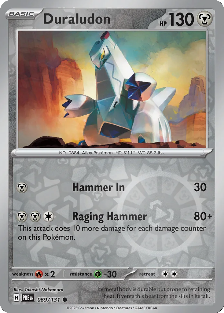 Duraludon 069/131 SV: Prismatic Evolutions (Reverse holo)