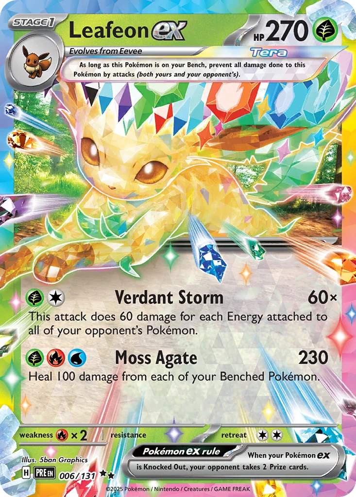 Leafeon ex 006/131 SV: Prismatic Evolutions (Holo)