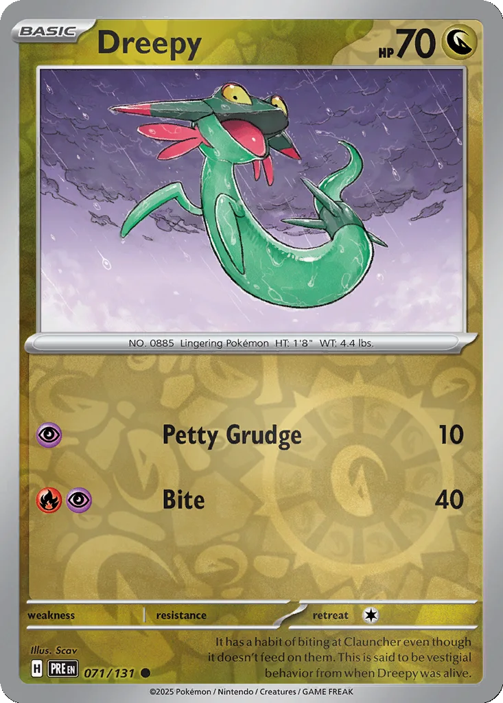 Dreepy 071/131 Prismatic Evolutions (Reverse holo)