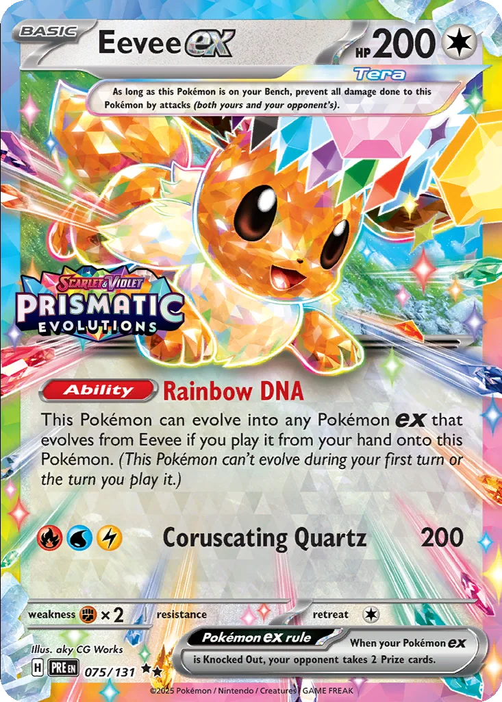 Eevee ex 075/131 Prismatic Evolutions (Expansion Stamp)