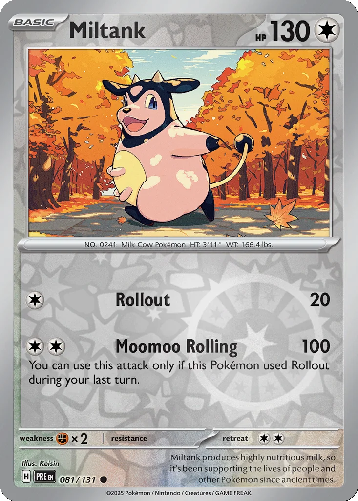 Miltank 081/131 SV: Prismatic Evolutions (Reverse holo)
