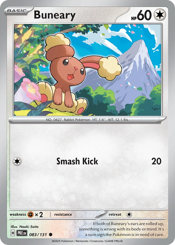 Buneary 083/131 SV: Prismatic Evolutions (Normal)