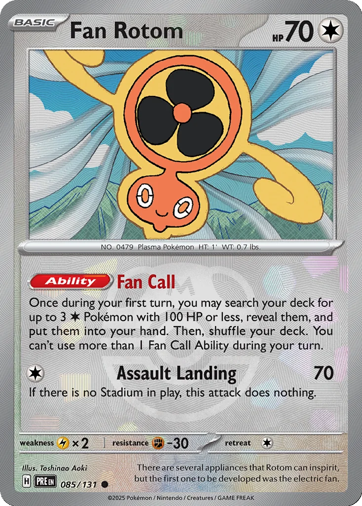Fan Rotom 085/131 Prismatic Evolutions (Master Ball holo)