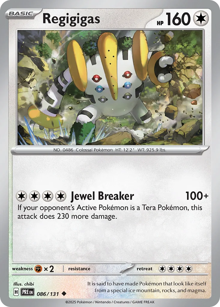 Regigigas 086/131 SV: Prismatic Evolutions (Normal)