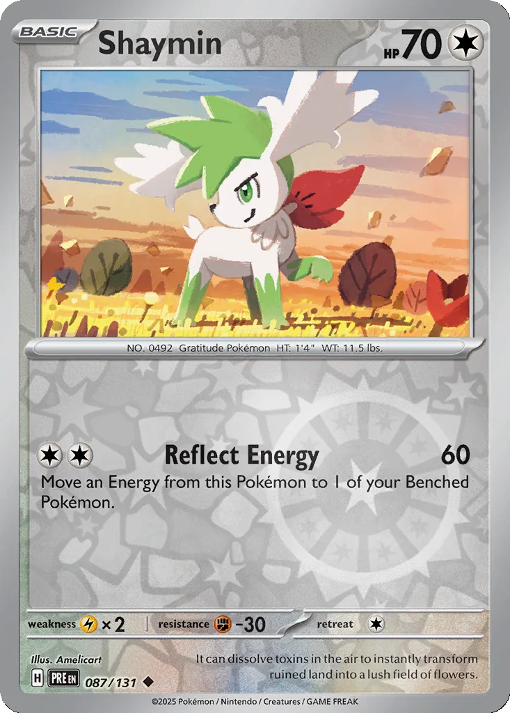 Shaymin 087/131 SV: Prismatic Evolutions (Reverse holo)