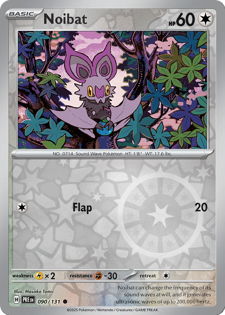 Noibat 090/131 SV: Prismatic Evolutions (Reverse holo)