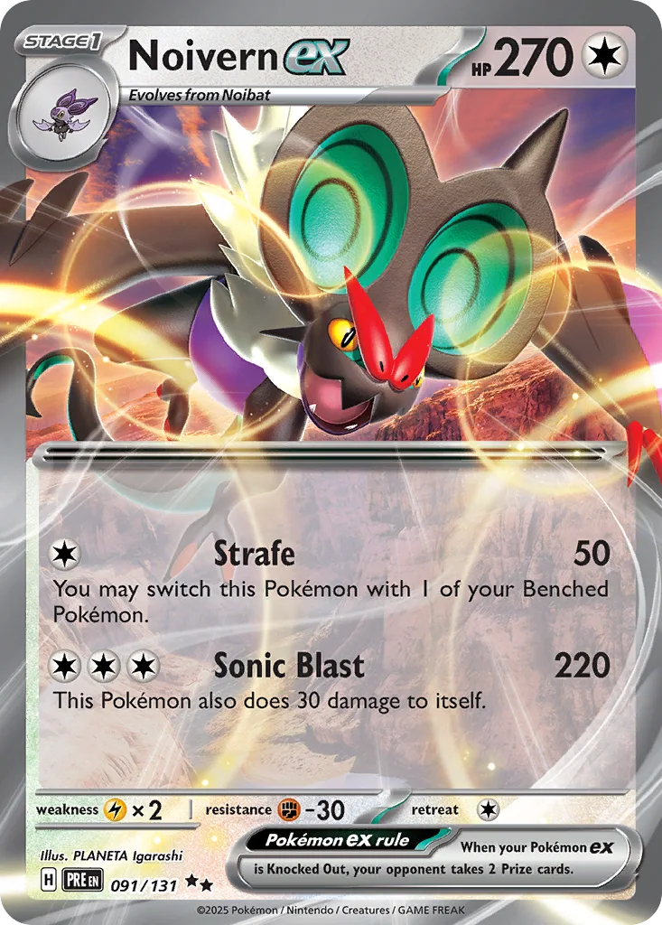 Noivern ex 091/131 SV: Prismatic Evolutions (Holo)