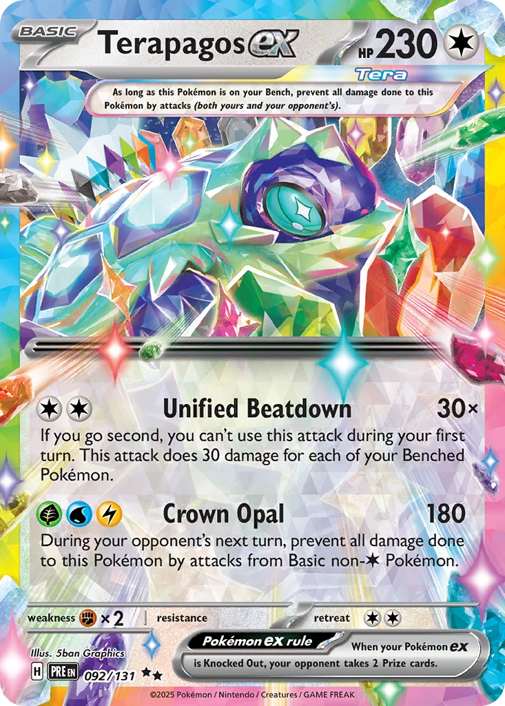 Terapagos ex 092/131 Prismatic Evolutions (Holo)