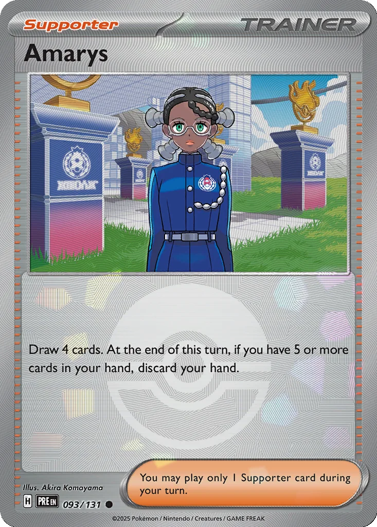 Amarys 093/131 Prismatic Evolutions (Poké Ball holo)