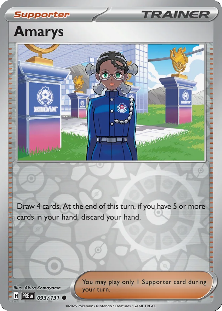 Amarys 093/131 Prismatic Evolutions (Reverse holo)