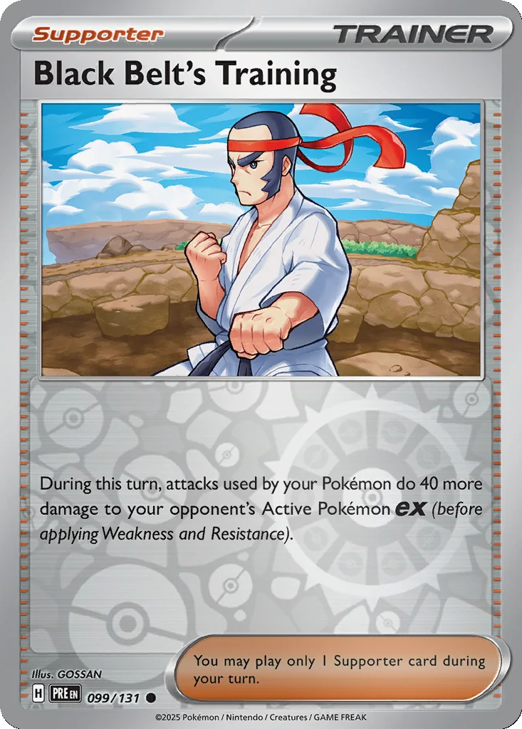 Black Belt's Training 099/131 SV: Prismatic Evolutions (Reverse holo)
