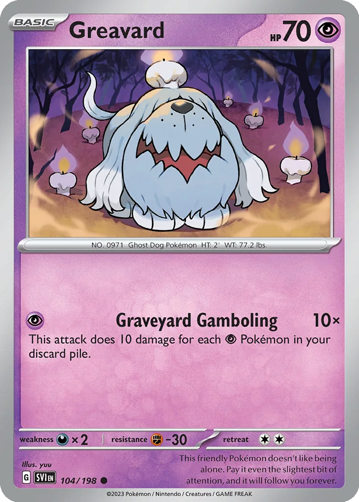 Greavard 104/198 Scarlet & Violet (Normal)