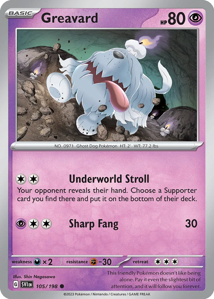 Greavard 105/198 Scarlet & Violet (Holo)
