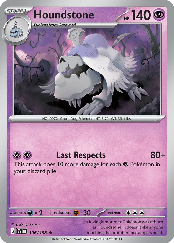 Houndstone 106/198 Scarlet & Violet (Holo)