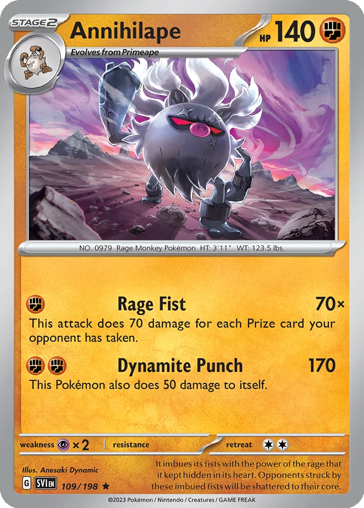 Annihilape 109/198 Scarlet & Violet (Holo)