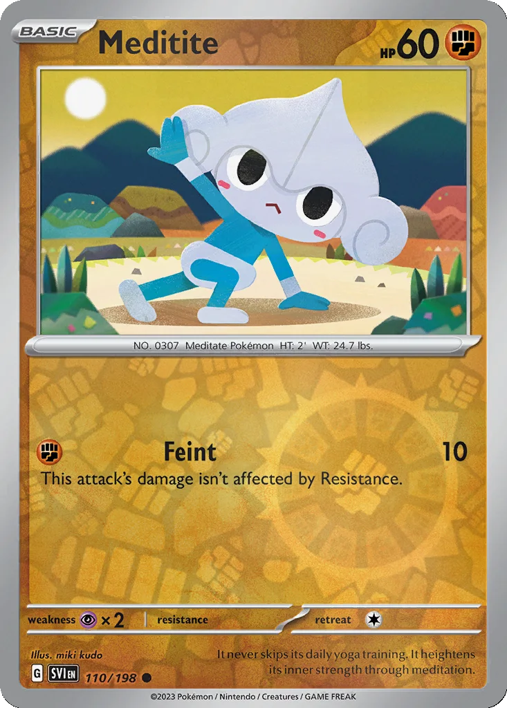 Meditite 110/198 Scarlet & Violet (Reverse holo)