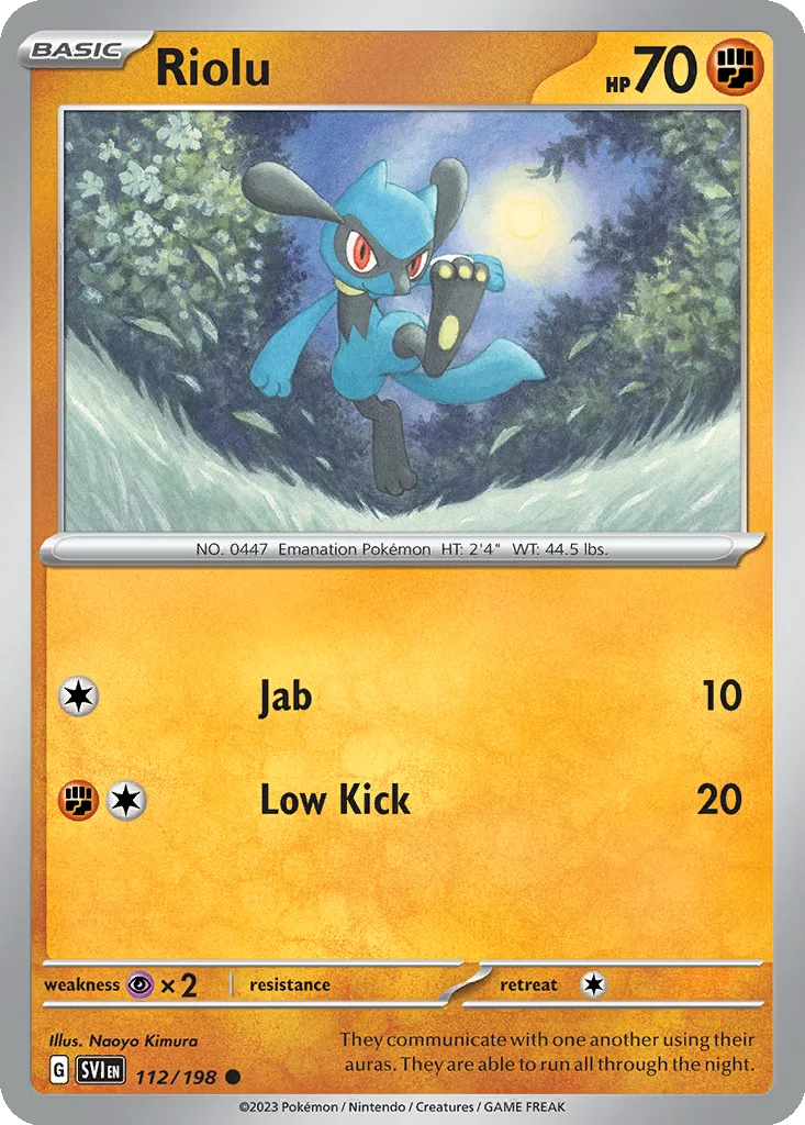 Riolu 112/198 Scarlet & Violet (Normal)