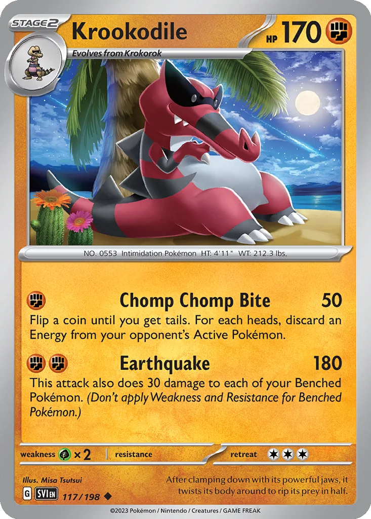 Krookodile 117/198 Scarlet & Violet (Normal)