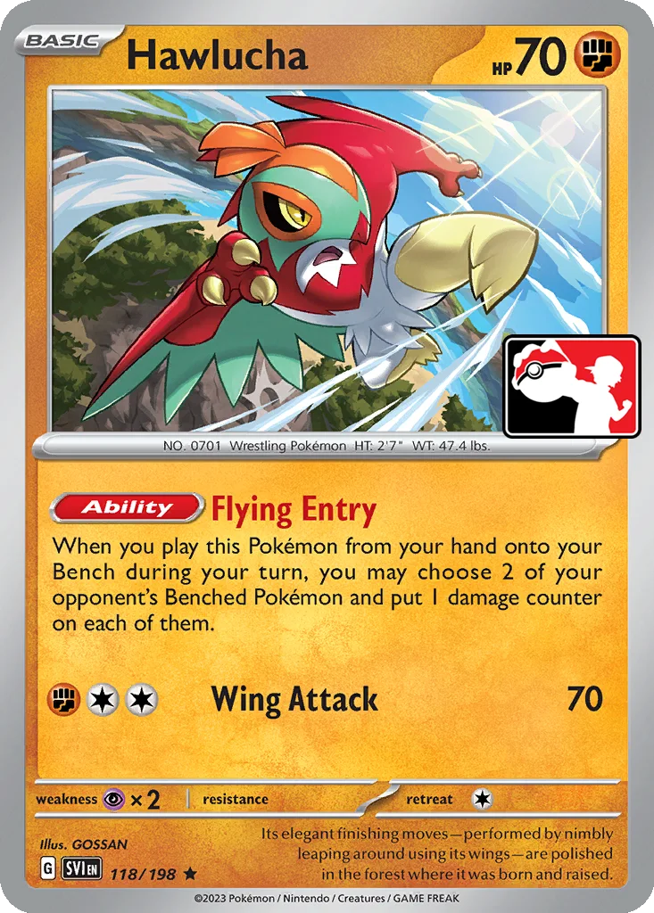 Hawlucha 118/198 Scarlet & Violet (Play! Pokémon)