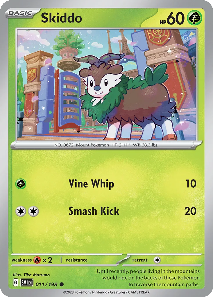 Skiddo 011/198 Scarlet & Violet (Normal)