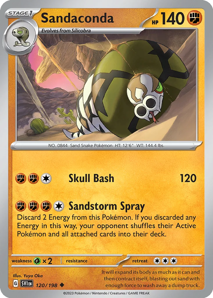 Sandaconda 120/198 Scarlet & Violet (Normal)