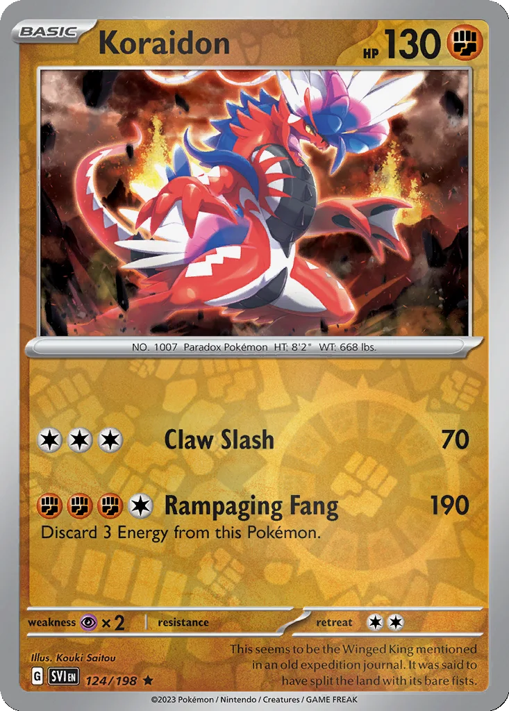 Koraidon 124/198 Scarlet & Violet (Reverse holo)