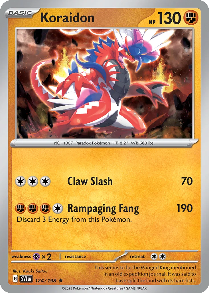 Koraidon 124/198 Scarlet & Violet (Non-Holo)