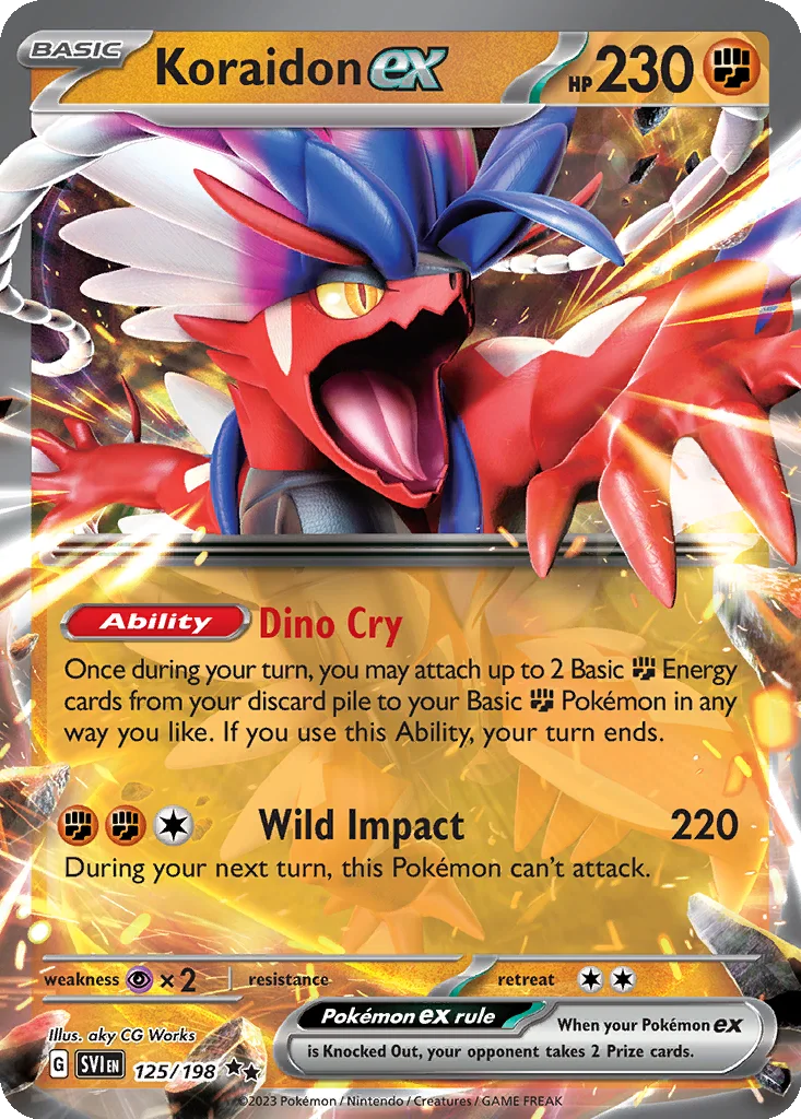 Koraidon ex 125/198 Scarlet & Violet (Holo)