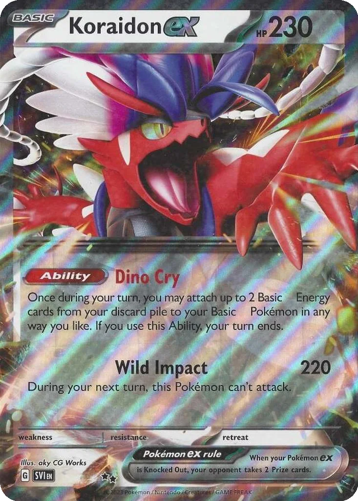 Koraidon ex 125/198 Scarlet & Violet (Jumbo (Redacted))