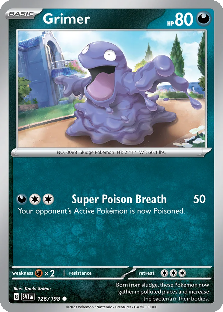 Grimer 126/198 Scarlet & Violet (Normal)