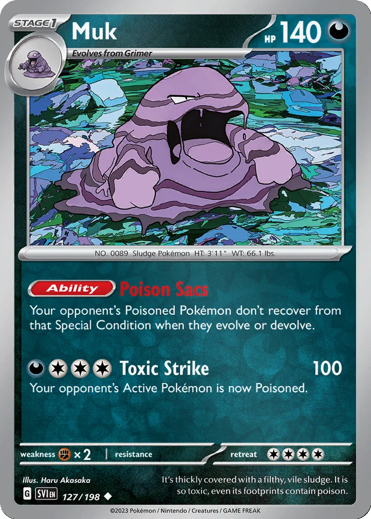 Muk 127/198 Scarlet & Violet (Reverse holo)