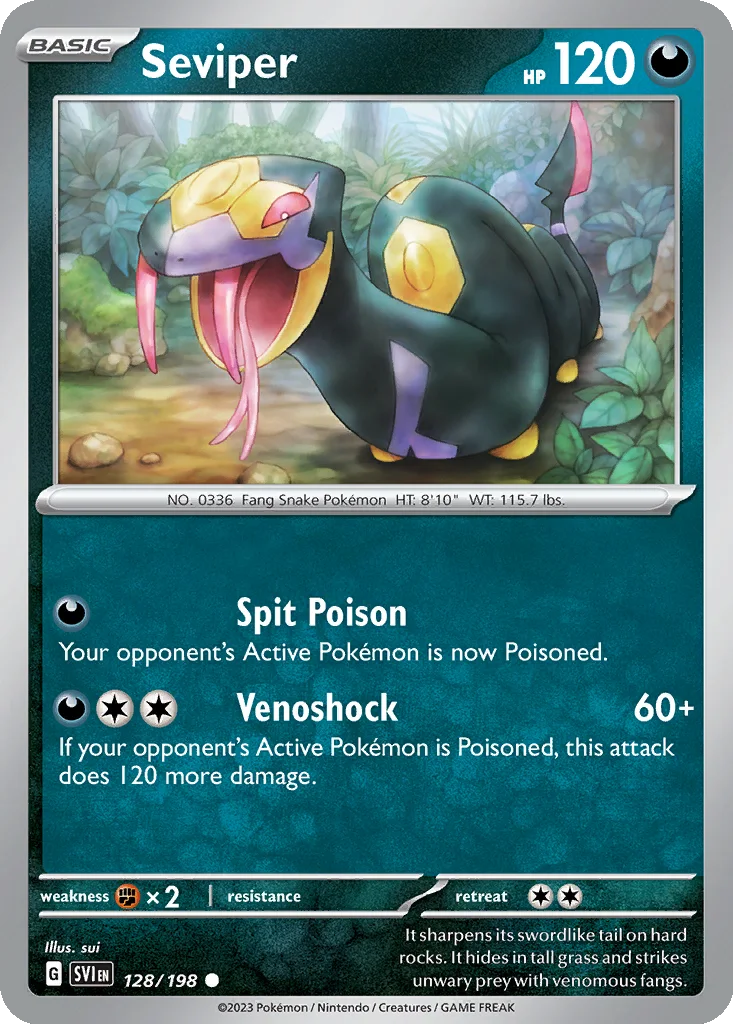 Seviper 128/198 Scarlet & Violet (Normal)