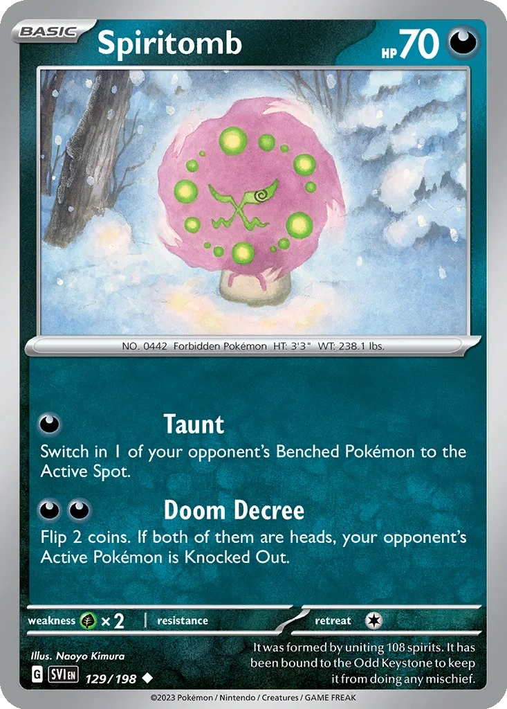 Spiritomb 129/198 Scarlet & Violet (Normal)