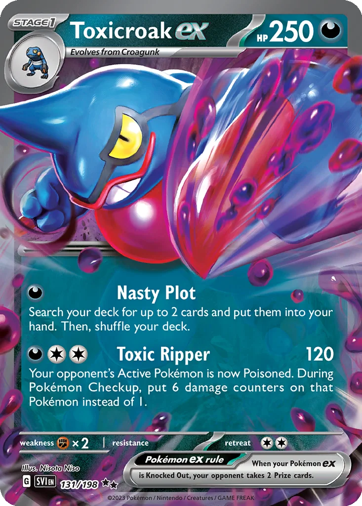 Toxicroak ex 131/198 Scarlet & Violet (Holo)