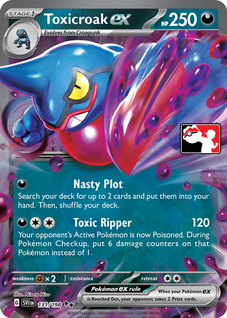 Toxicroak ex 131/198 Scarlet & Violet (Play! Pokémon)