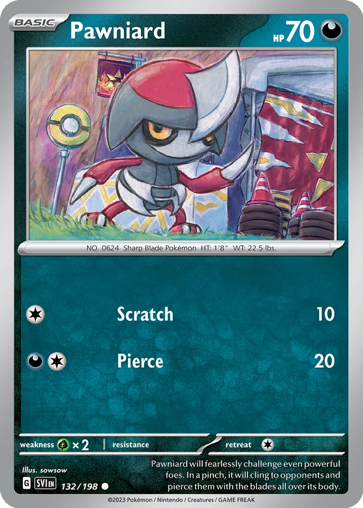 Pawniard 132/198 Scarlet & Violet (Normal)