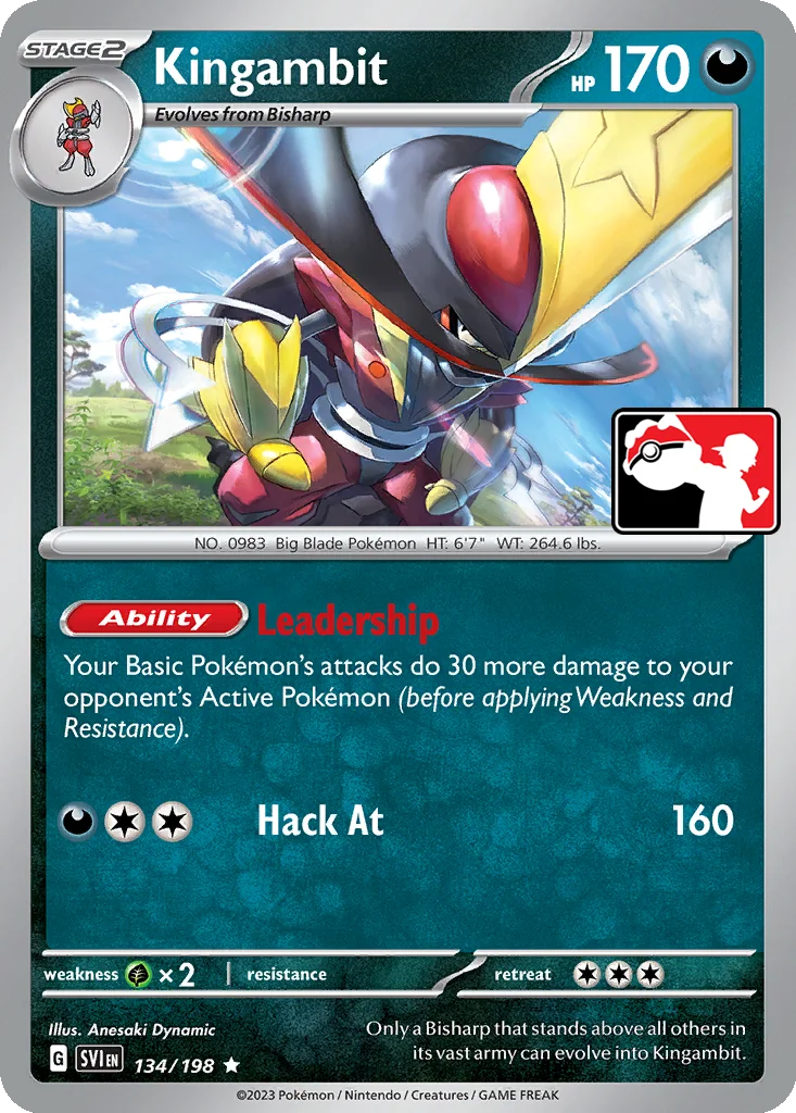 Kingambit 134/198 Scarlet & Violet (Play! Pokémon)