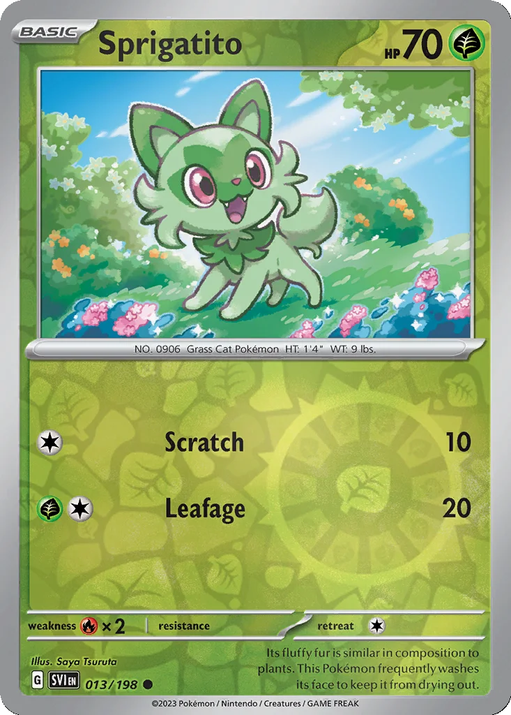 Sprigatito 013/198 Scarlet & Violet (Reverse holo)