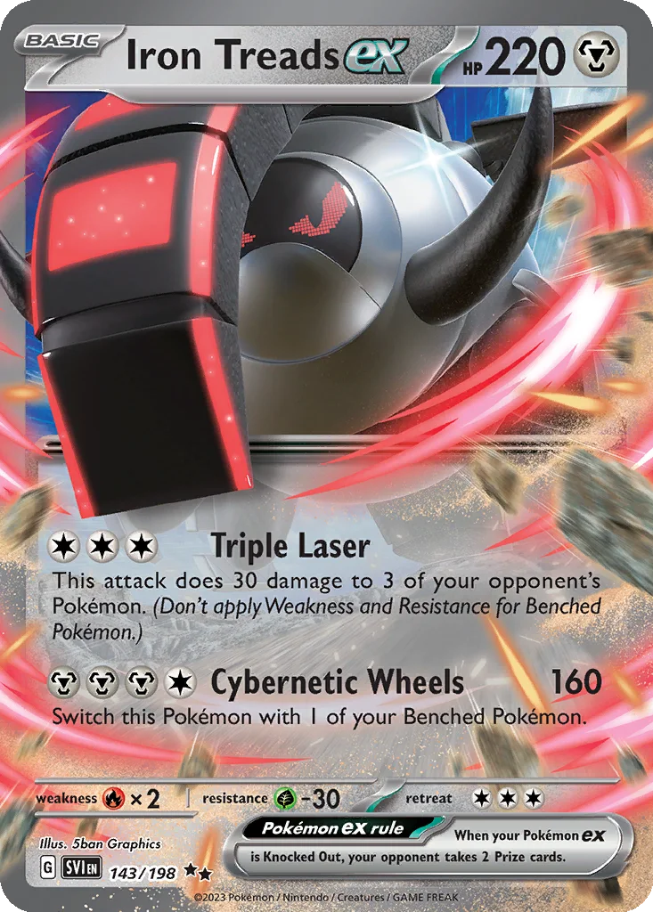 Iron Treads ex 143/198 Scarlet & Violet (Holo)