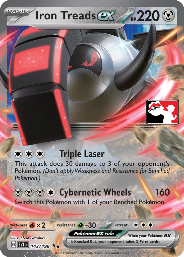 Iron Treads ex 143/198 Scarlet & Violet (Play! Pokémon)