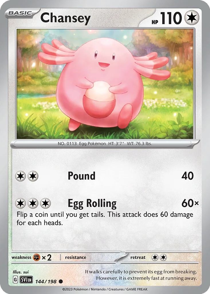 Chansey 144/198 Scarlet & Violet (Normal)