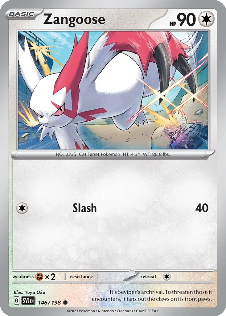 Zangoose 146/198 Scarlet & Violet (Normal)