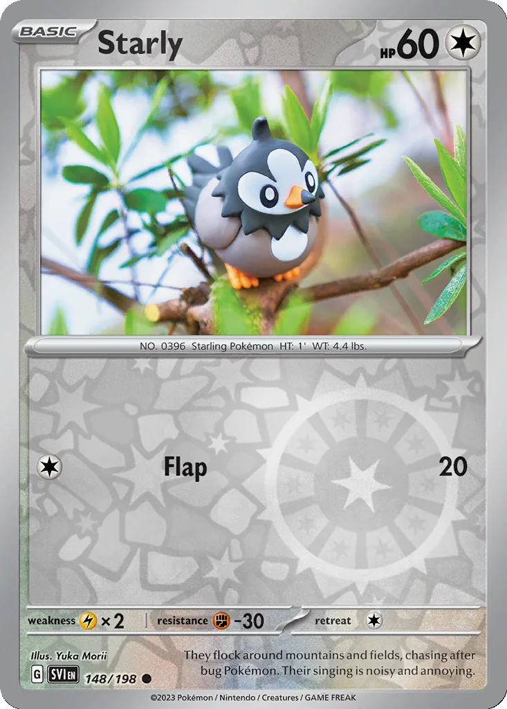 Starly 148/198 Scarlet & Violet (Reverse holo)