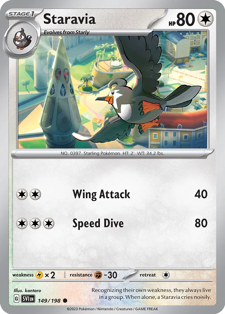 Staravia 149/198 Scarlet & Violet (Normal)